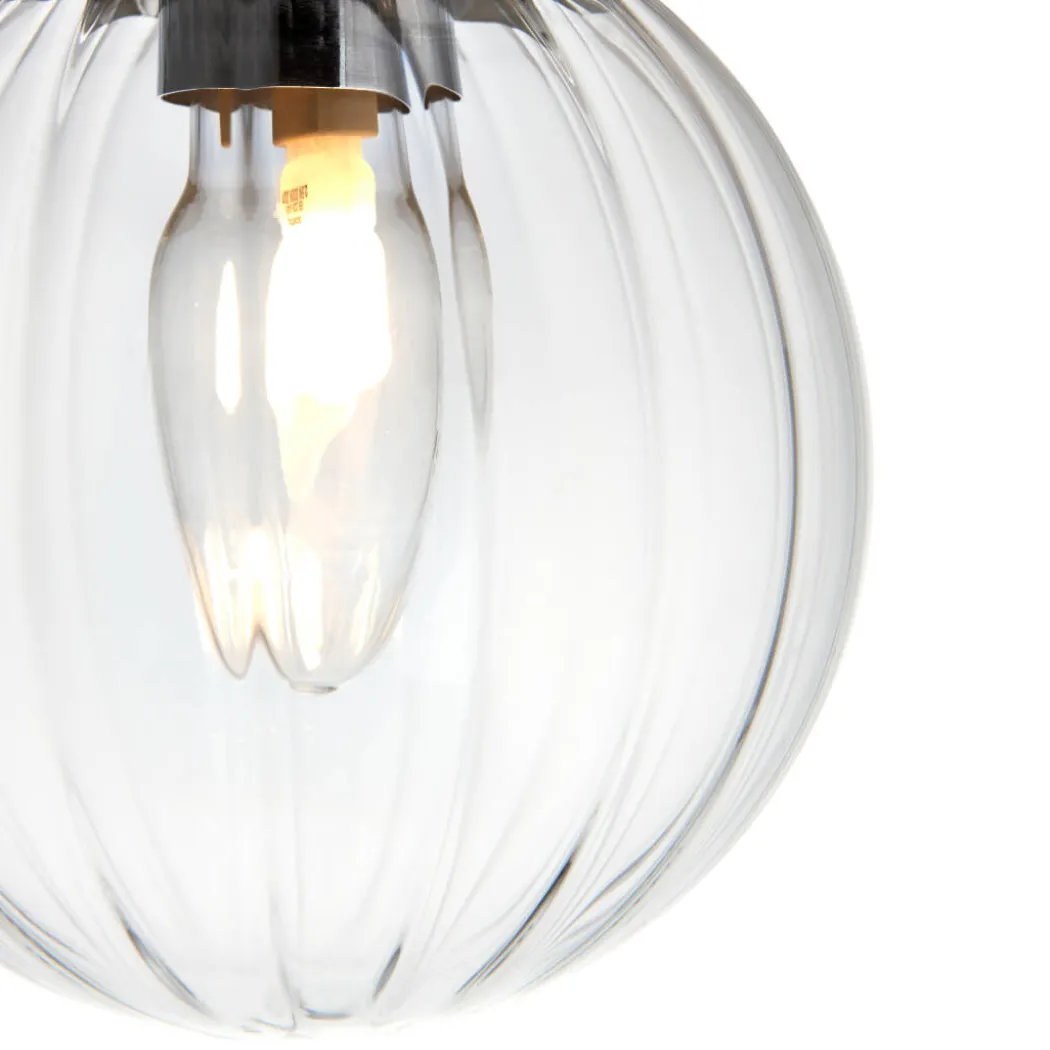 Amelie IP44 Flush Polished Chrome Ceiling Light