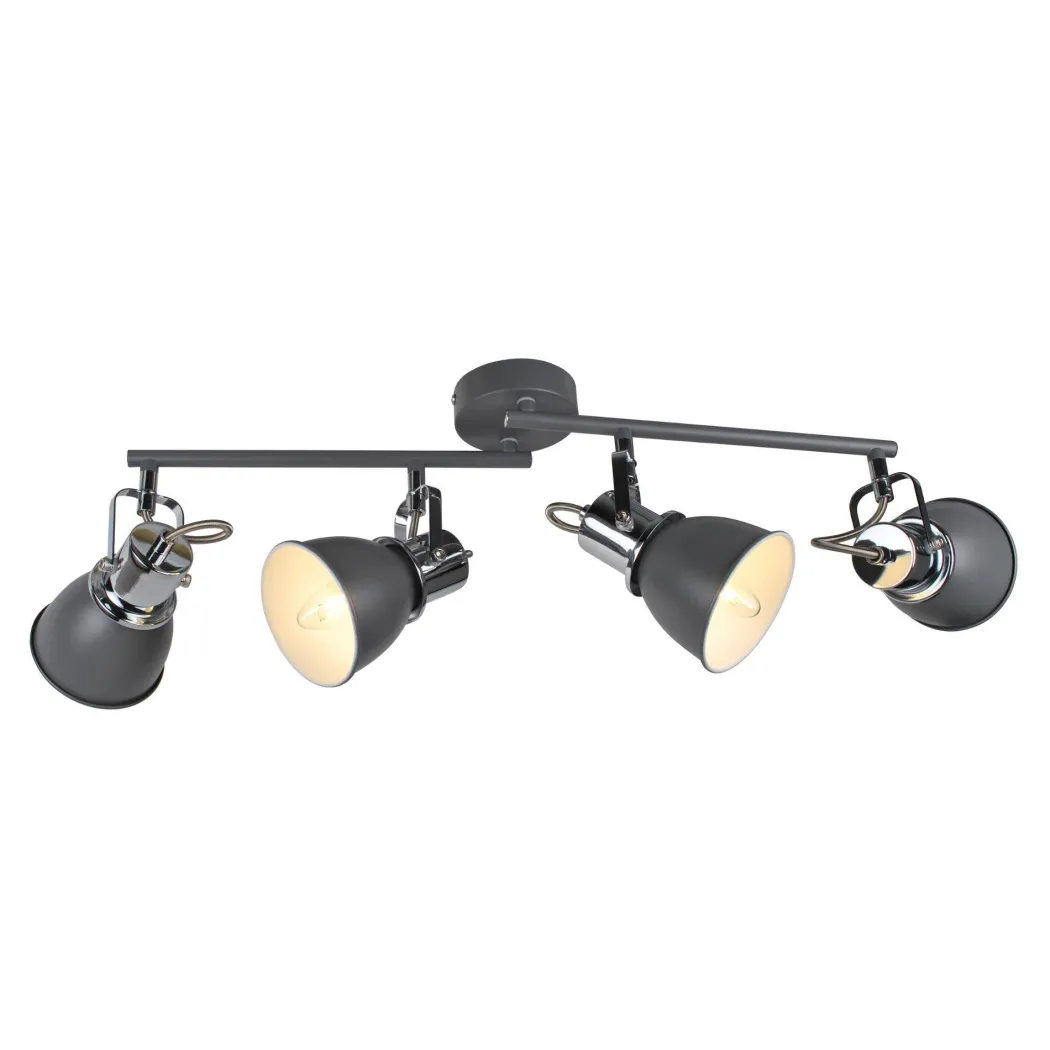 Amelix Dark Grey 4 Light Ceiling Spotlight Bar