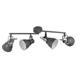 Amelix Dark Grey 4 Light Ceiling Spotlight Bar