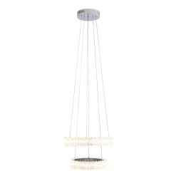 Ana LED Chrome Tiered Pendant Ceiling Light
