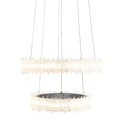 Ana LED Chrome Tiered Pendant Ceiling Light