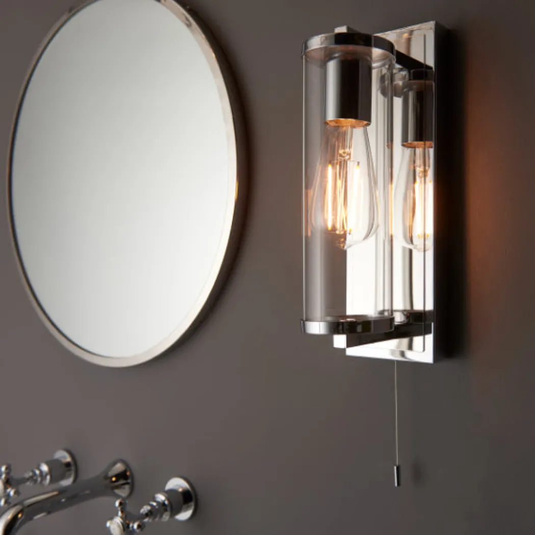 Avet Chrome IP44 Bathroom Wall Light