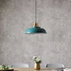 Bakewell Teal Ceiling Pendant