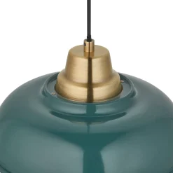 Bakewell Teal Ceiling Pendant