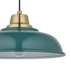 Bakewell Teal Ceiling Pendant