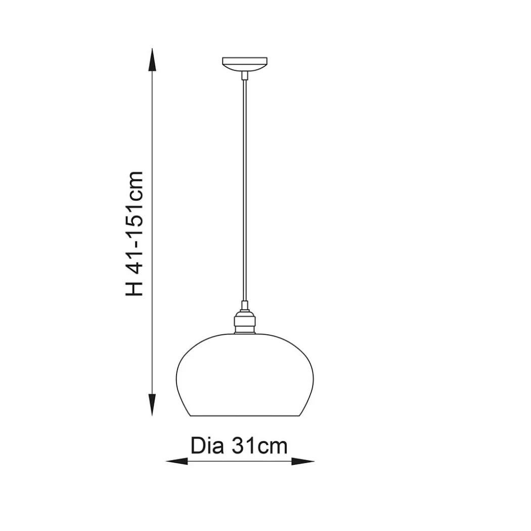 Bindki Hammered Polished Nickel Medium Pendant Ceiling Light