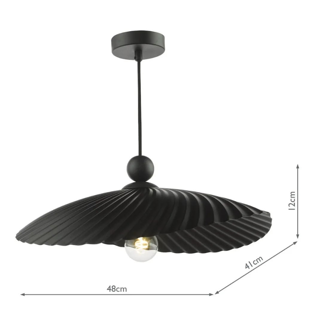 Bouvier Matte Black Easy-Fit Pendant (Shade Only)