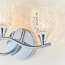 Boyer 2 Light Wall Light Polished Chrome