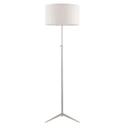 Brielle Satin Chrome Floor Lamp