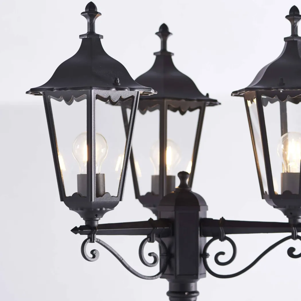 Burford Outdoor 3 Light Post Lantern Light