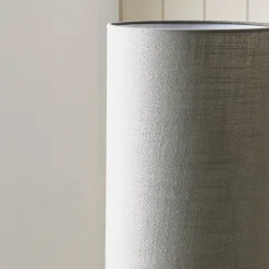 Buxton Grey Column Floor Lamp
