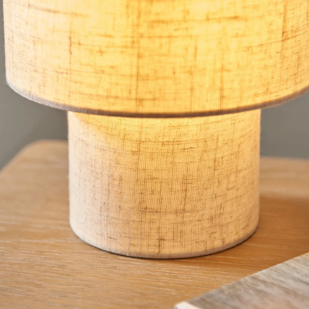 Buxton Natural Faux Linen Table Lamp
