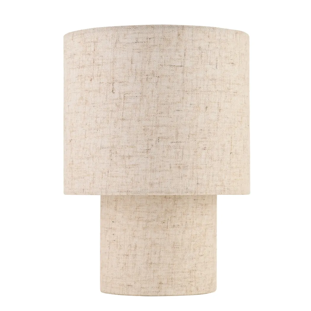 Buxton Natural Faux Linen Table Lamp