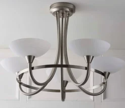 Cagney 5 Light Ceiling Light Satin Chrome