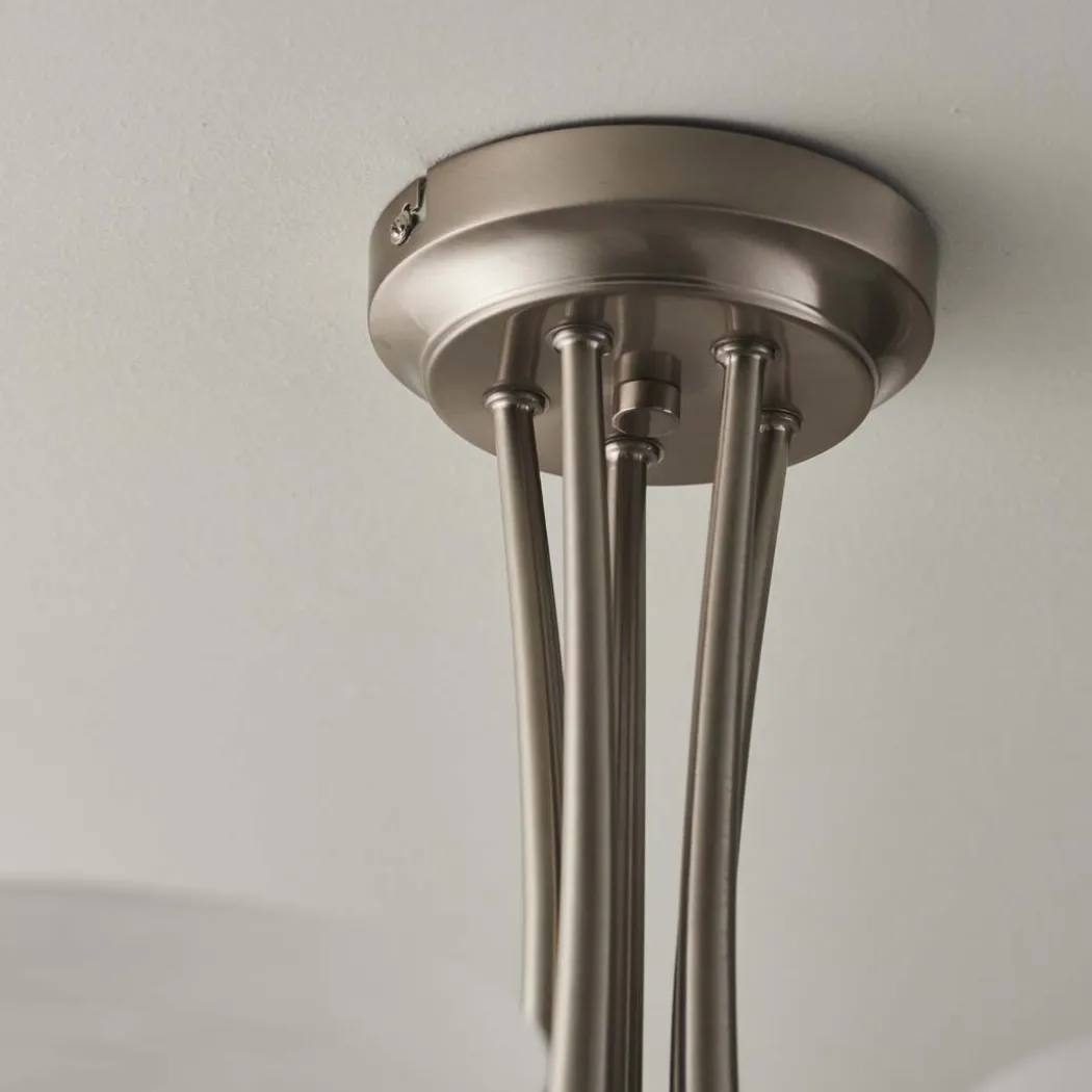 Cagney 5 Light Ceiling Light Satin Chrome