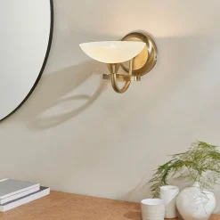 Cagney Antique Brass Wall Light