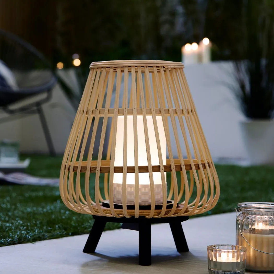 Catalina Bamboo LED Lantern