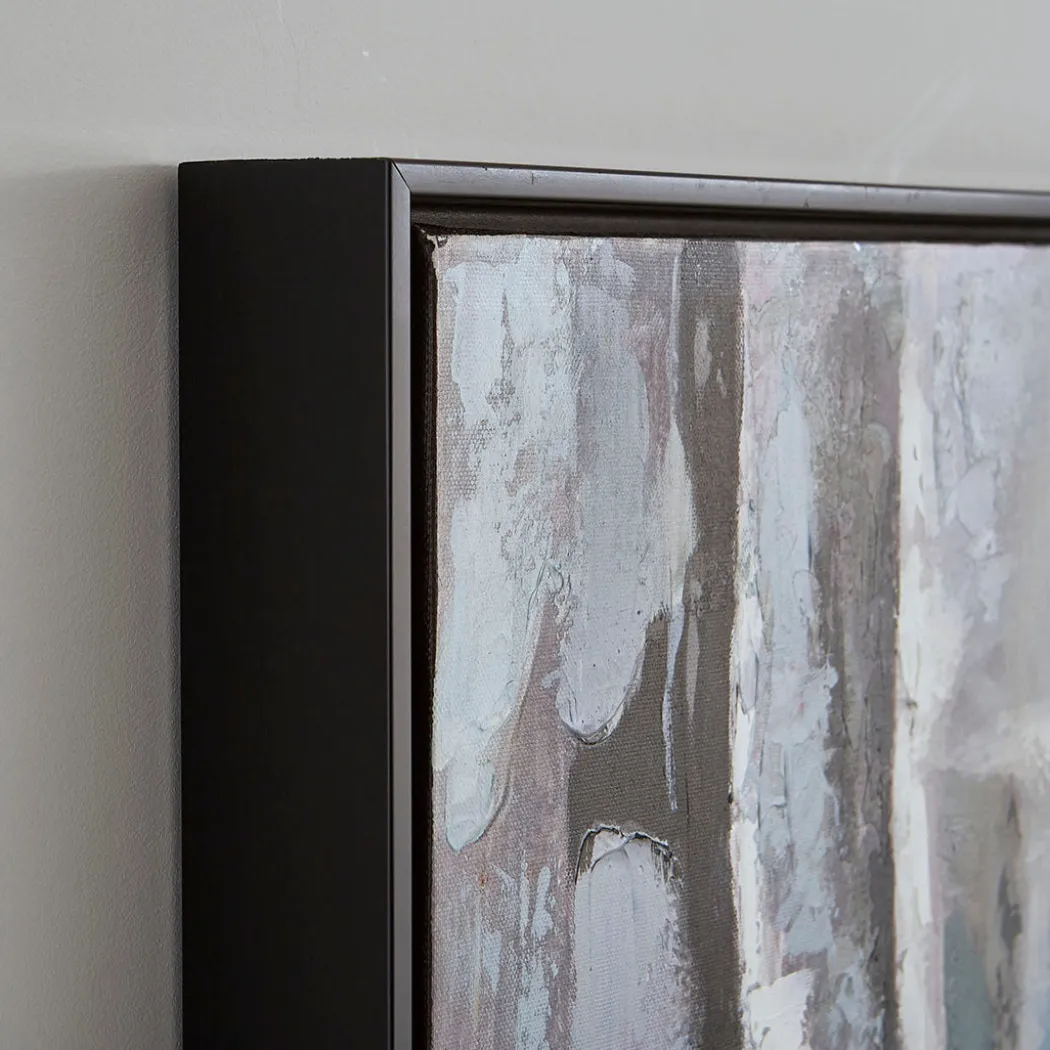 City Limits Grey Hand-Painted Canvas