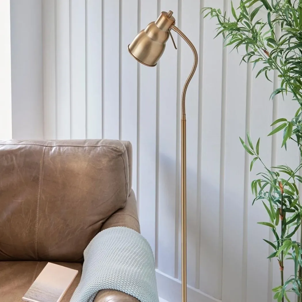 Classic Brass Task Floor Lamp