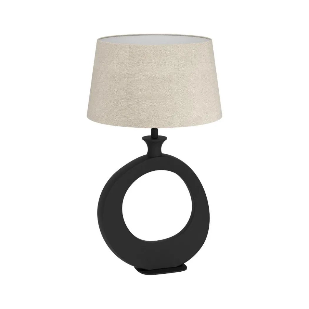 Diezma Round Black Table Lamp