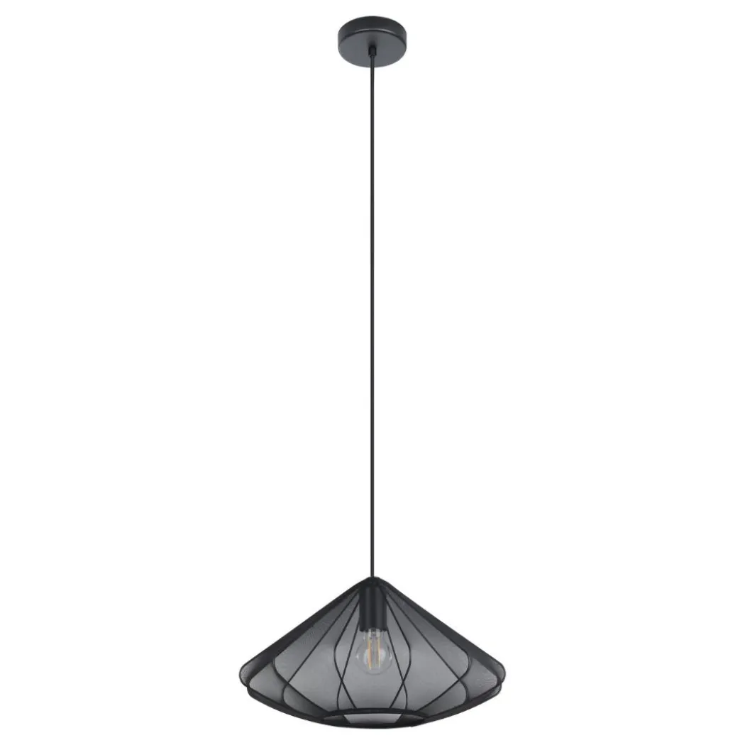 Dolwen Oval Black Mesh Pendant Ceiling Light