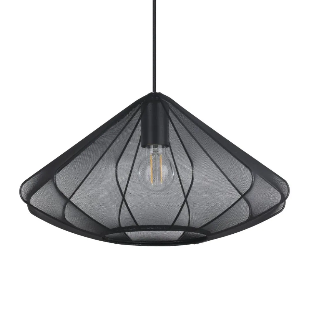 Dolwen Oval Black Mesh Pendant Ceiling Light