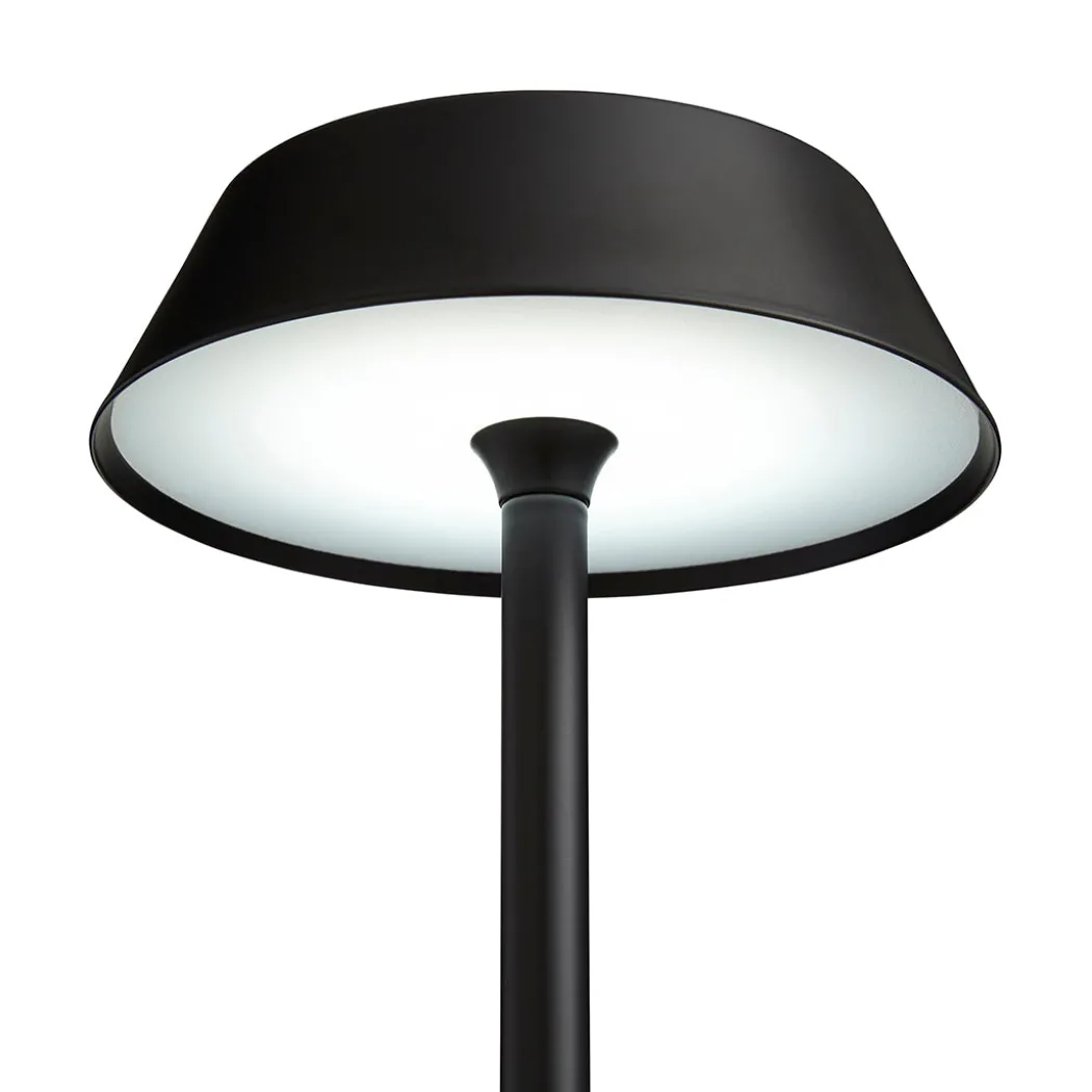 Energize Black LED Rechargeable Desk Table Lamp with Touch Sensor