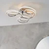 Eterne Large Warm White LED Semi Flush Ceiling Light