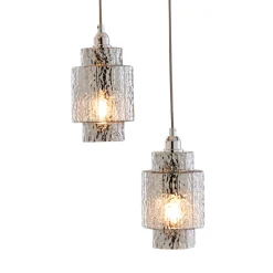 Evelle 5-Light Chrome Cascading Pendant