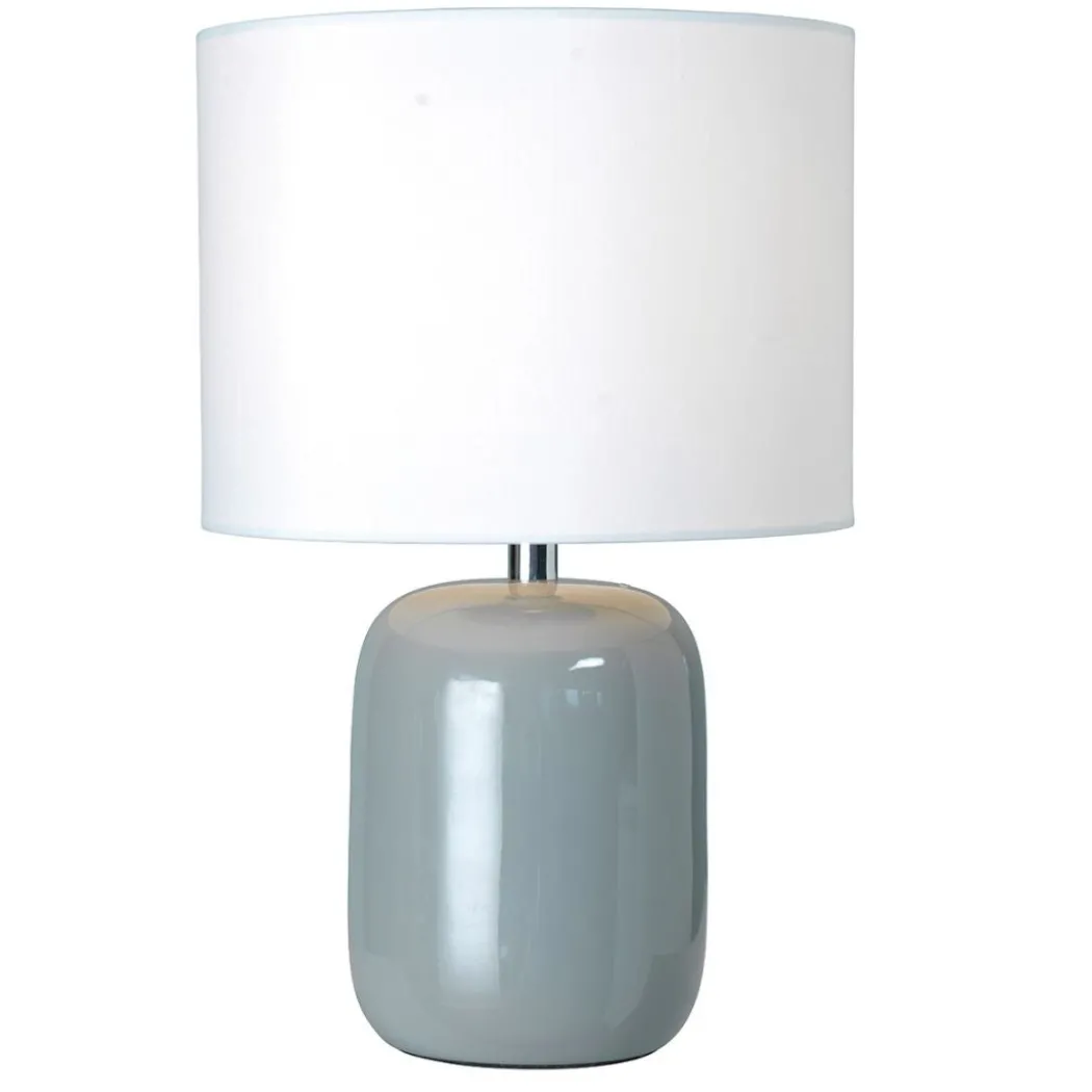 Fenda Grey Ceramic Table Lamp