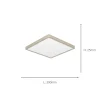 Fueva 6 Satin Nickel LED Flush Ceiling Light