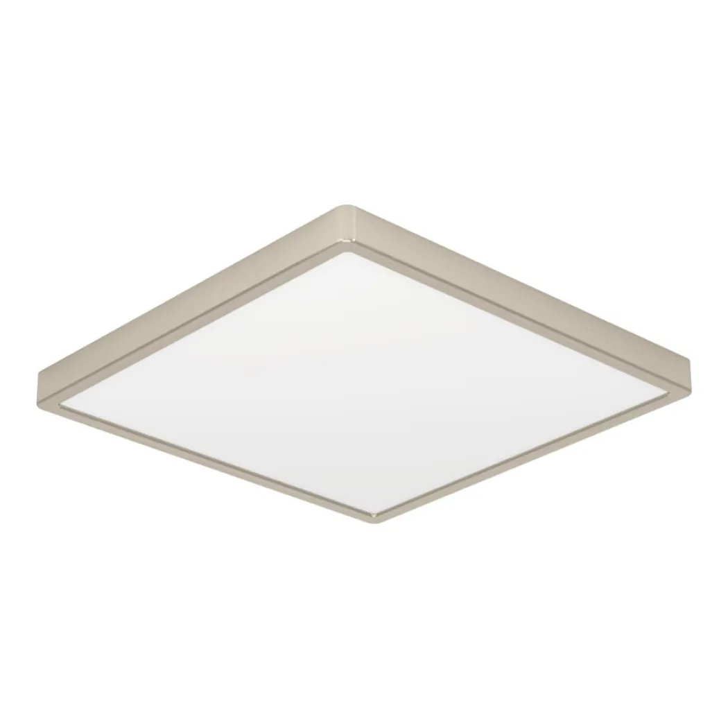 Fueva 6 Satin Nickel LED Flush Ceiling Light