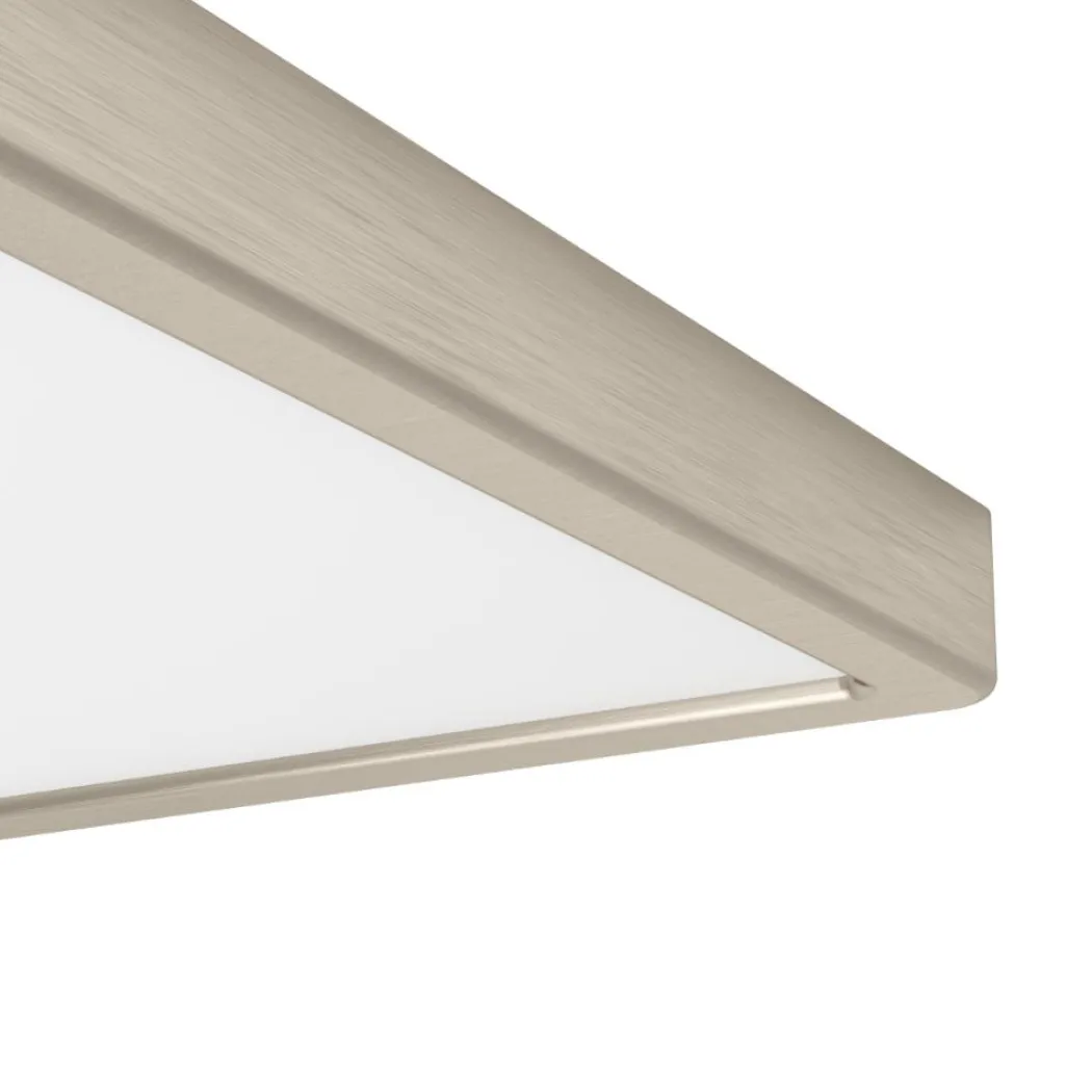 Fueva 6 Satin Nickel LED Flush Ceiling Light