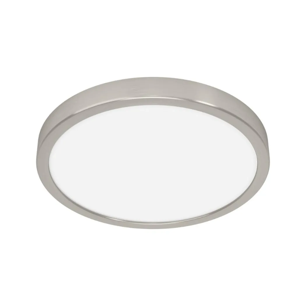 Fueva 6 Silver LED Round Flush Ceiling Light