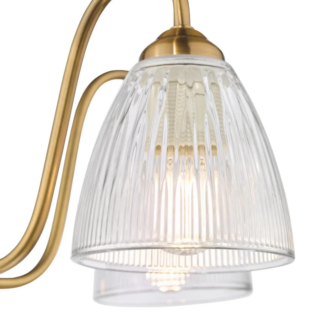 Glynis 5-Light Antique Bronze Semi-Flush Ceiling Light