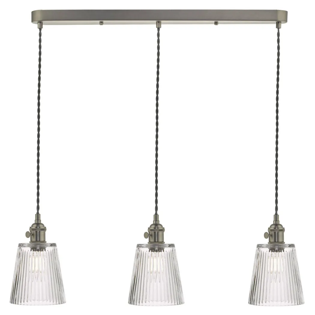 Hadano 3 Light Pendant Ceiling Bar
