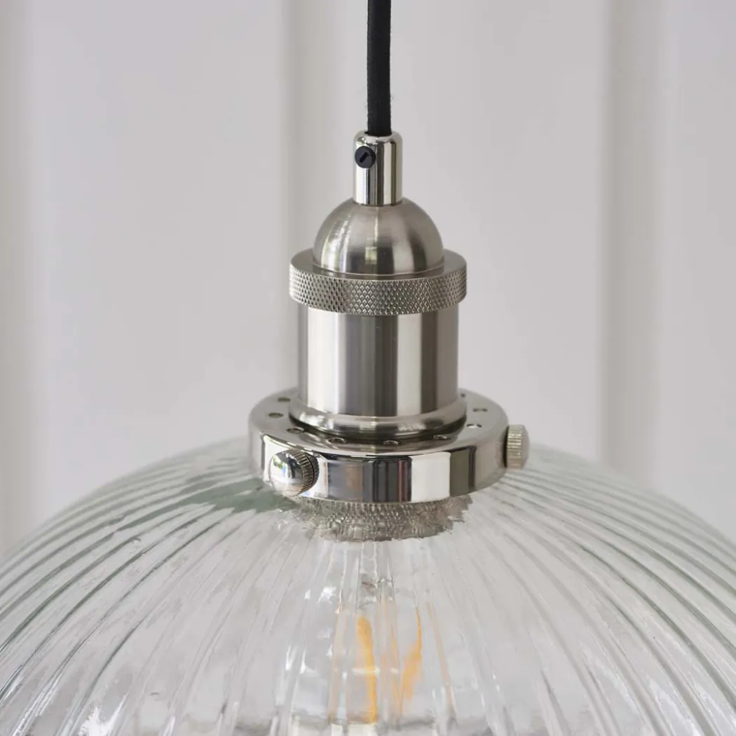 Hansen Large Pendant Ceiling Light Polished Nickel