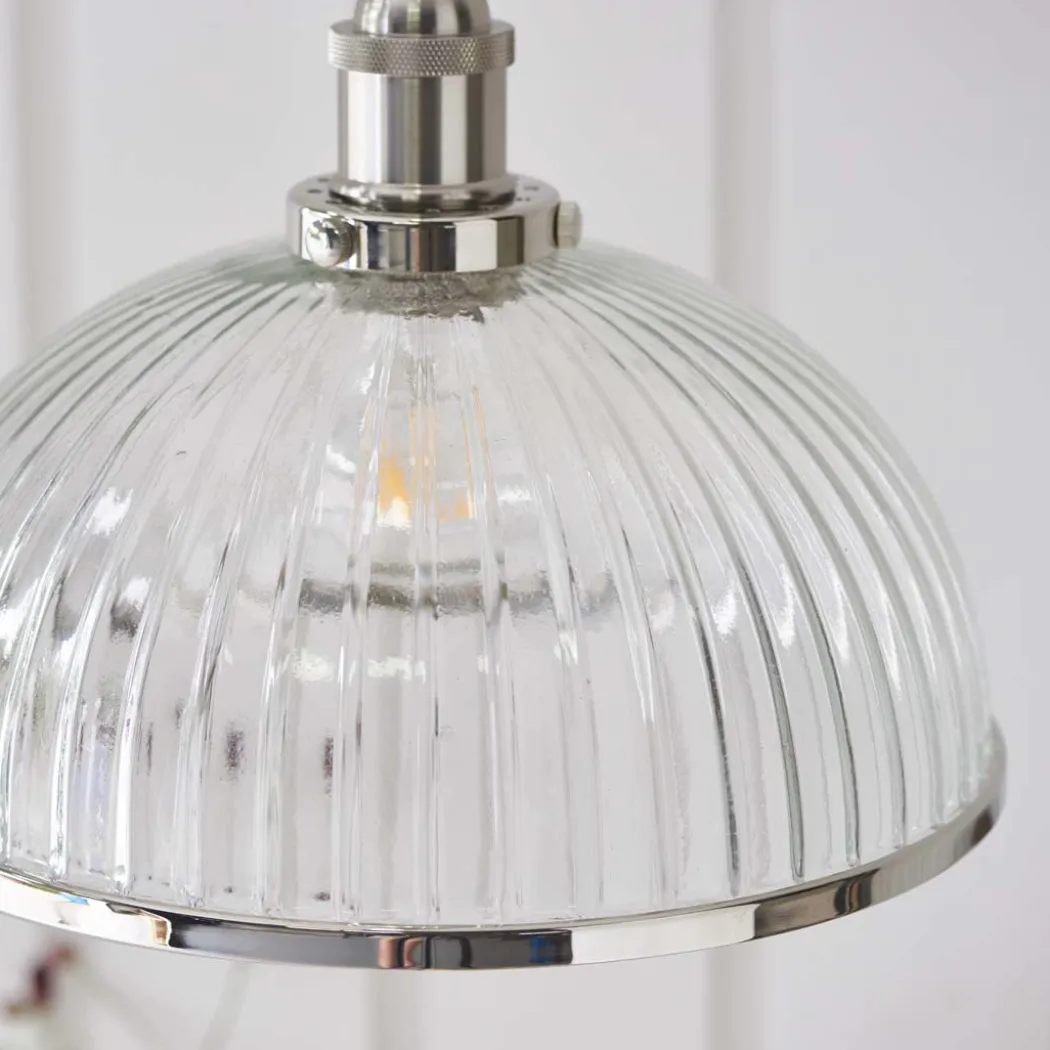 Hansen Large Pendant Ceiling Light Polished Nickel