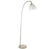 Hansen Polished Nickel & Glass Task Floor Lamp
