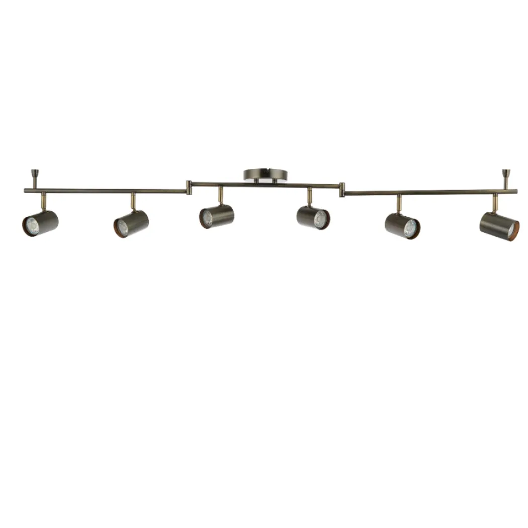 Hereford Matte Pewter 6-Spot Bar
