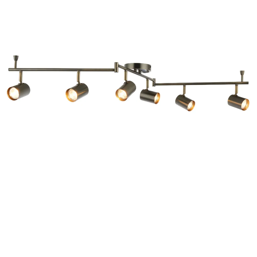 Hereford Matte Pewter 6-Spot Bar