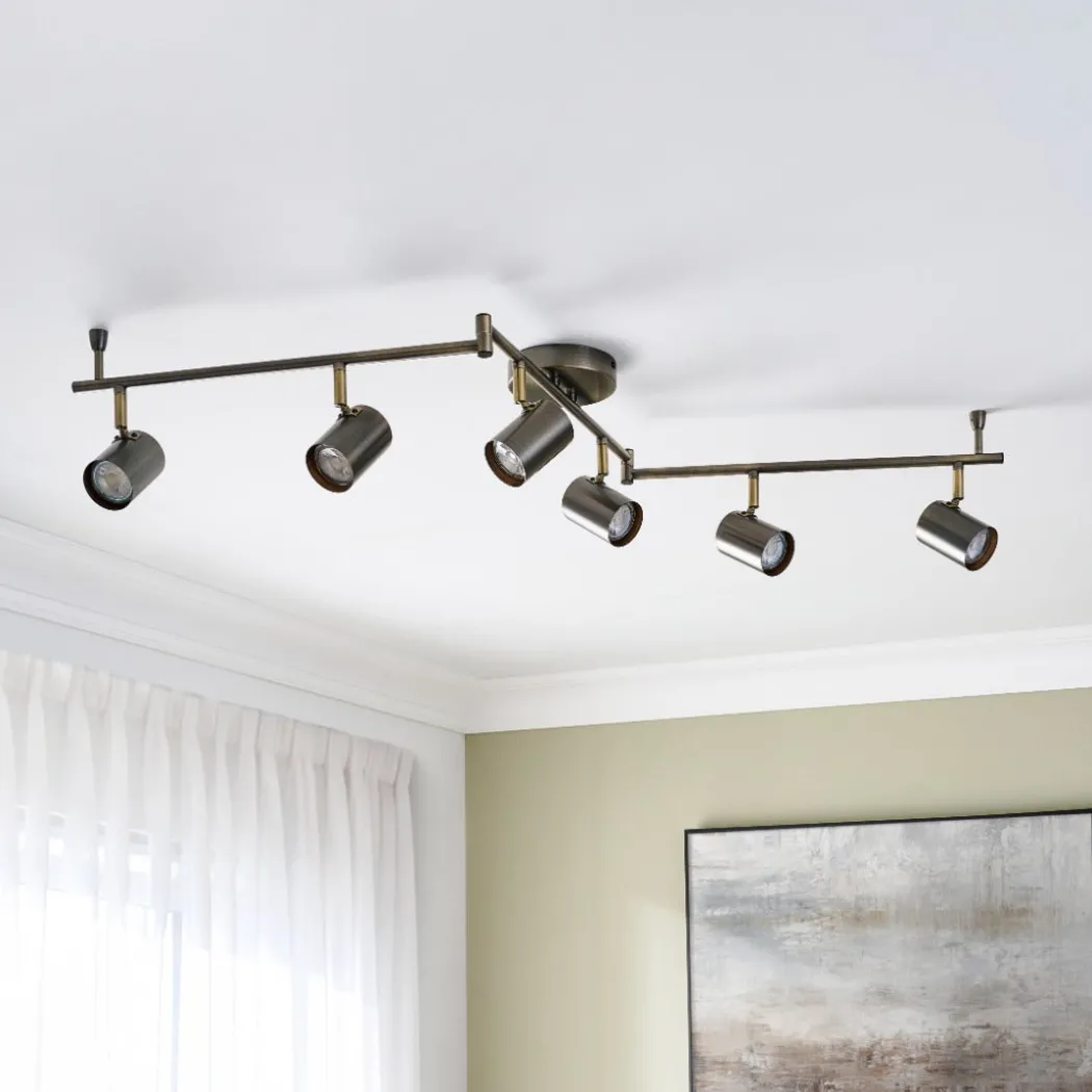Hereford Matte Pewter 6-Spot Bar