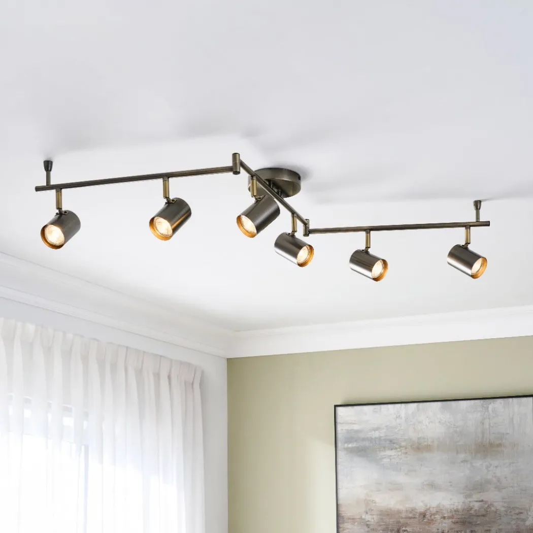 Hereford Matte Pewter 6-Spot Bar