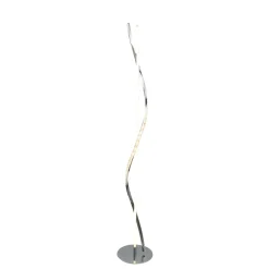 Hyde Chrome And Crystal LED Floor Lamp