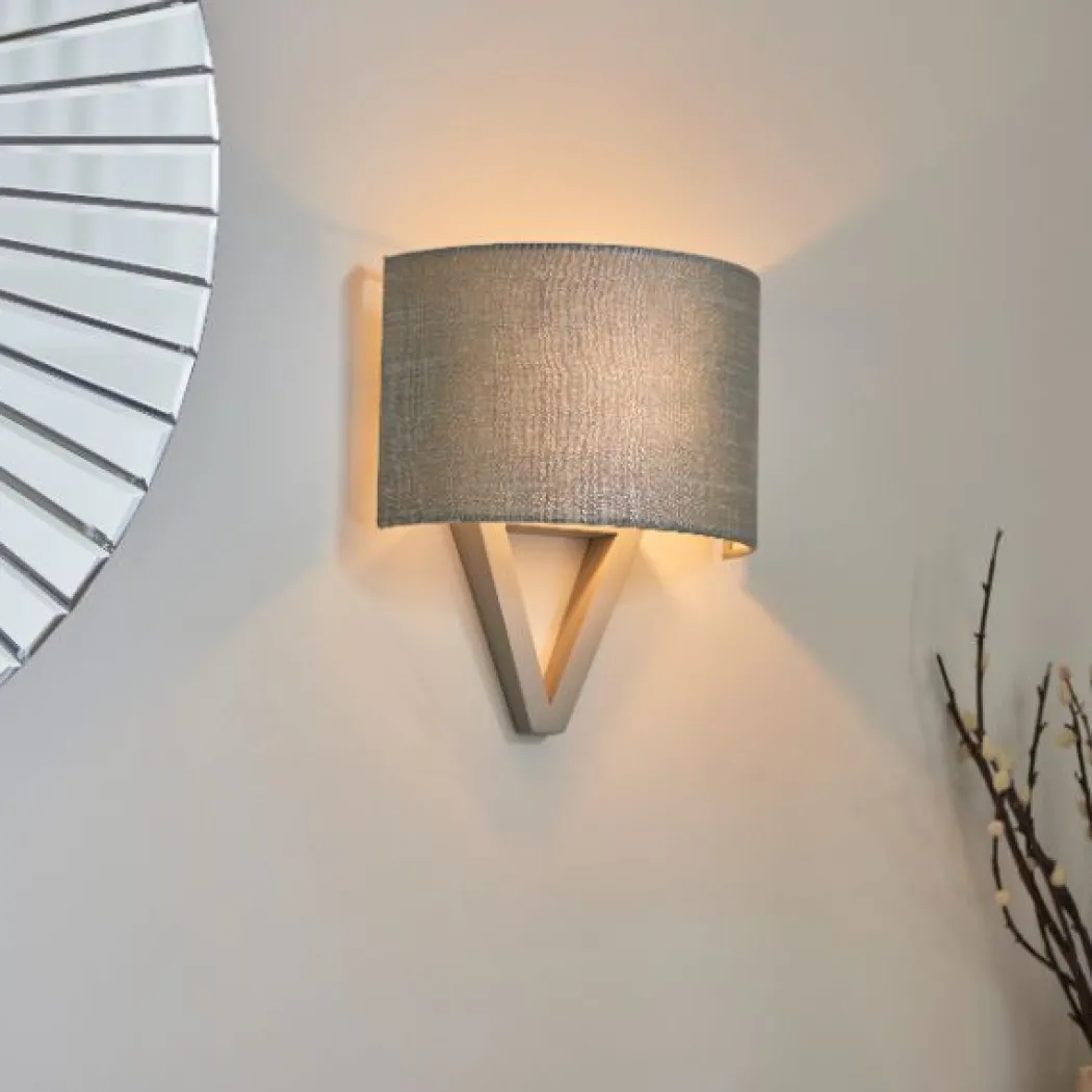 Kaden Grey Wood Wall Light