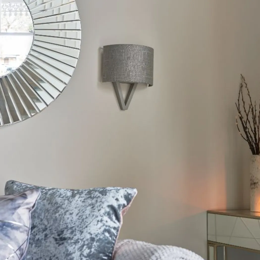 Kaden Grey Wood Wall Light