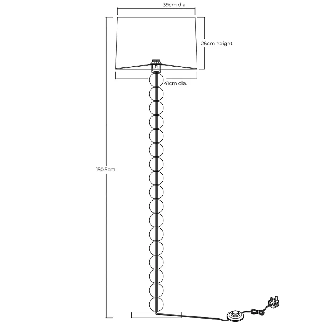 Kayleigh Wooden Floor Lamp