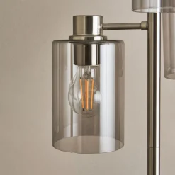 Kingsholm 3 Light Satin Nickel Floor Lamp
