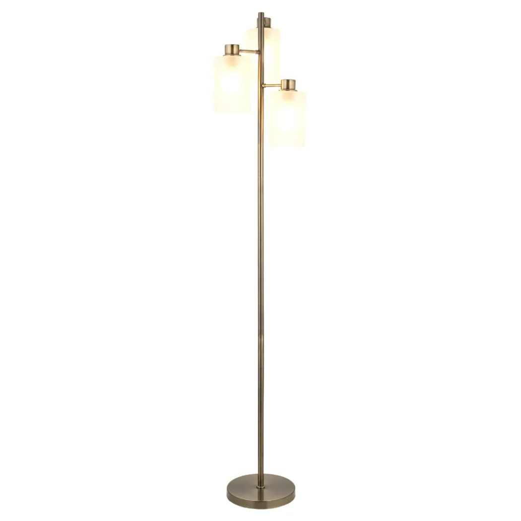 Kingsholm Antique Brass Floor Lamp