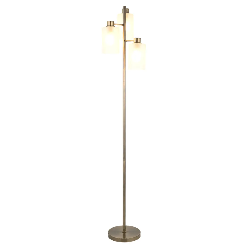 Kingsholm Antique Brass Floor Lamp